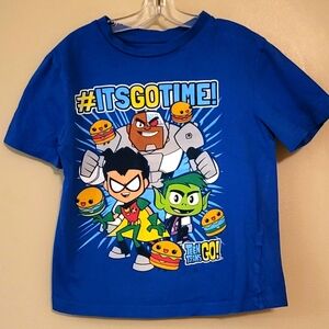 Teen Titans blue tee shirt